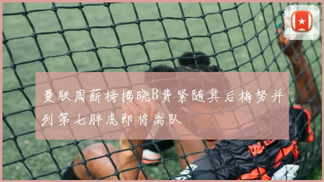 曼联周薪榜揭晓B费紧随其后梅努并列第七胖虎即将离队